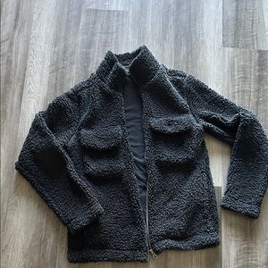 H&M Black Sherpa Jacket